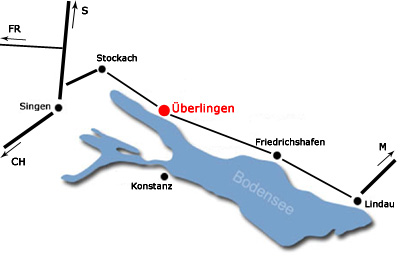 Karte Bodensee